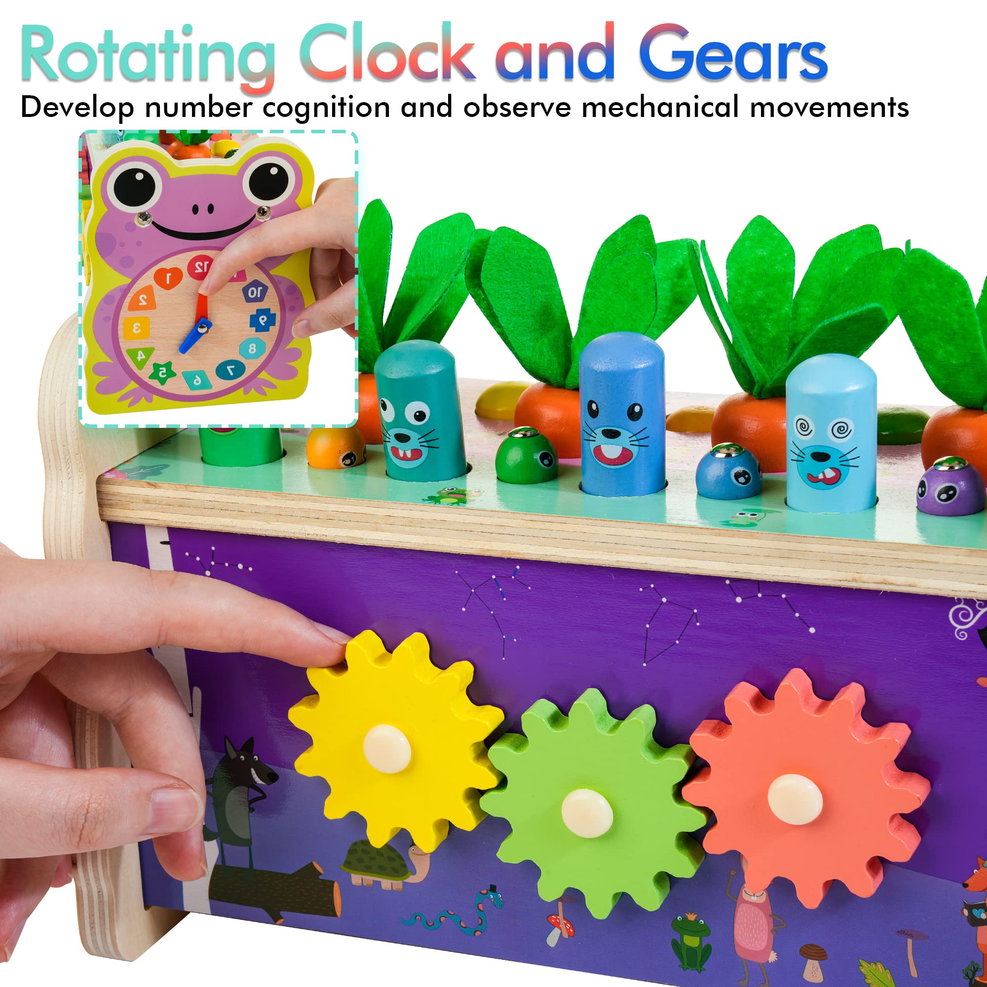Amazon.com: Amtreen 6-in-1 Wooden Montessori Toys for 1 Year Old